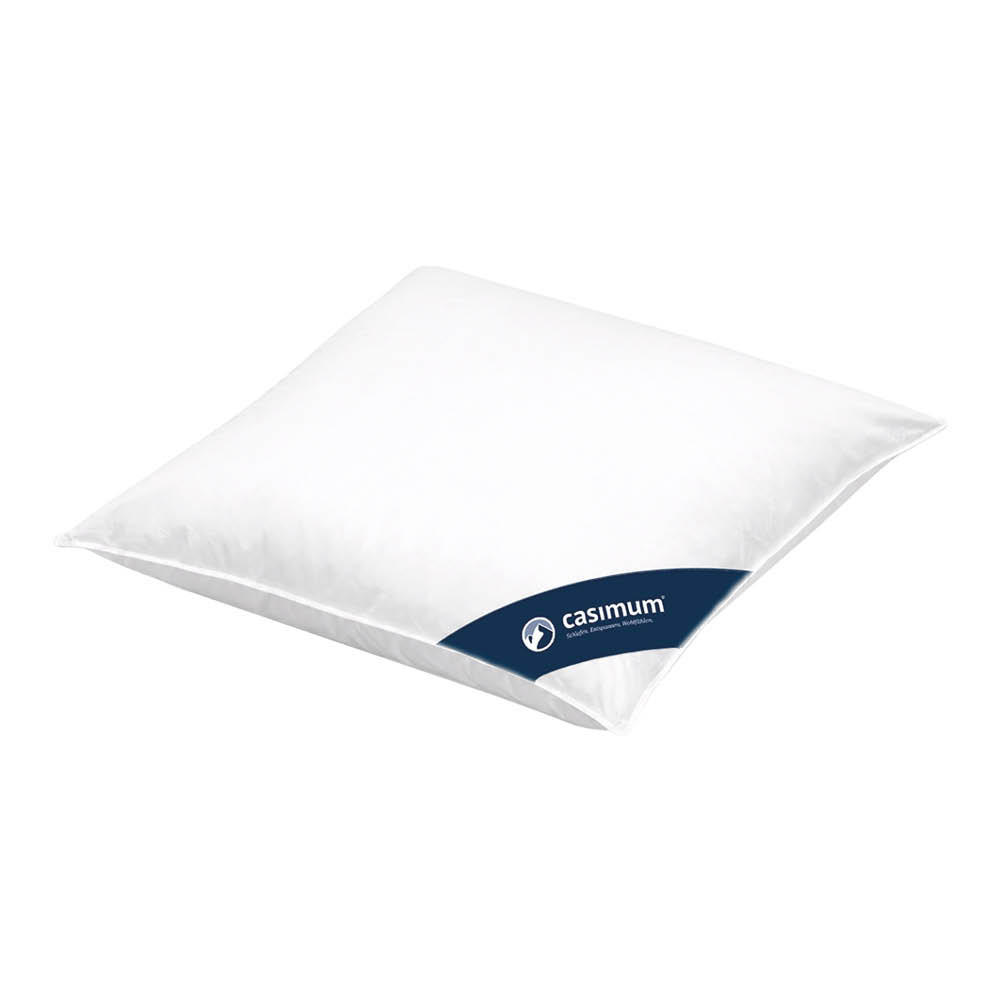 KOPFKISSEN 80x80 cm weich & stützend, Daunenkissen 85% Federn & Daunen - Weiß, Textil (80/80cm) - casimum