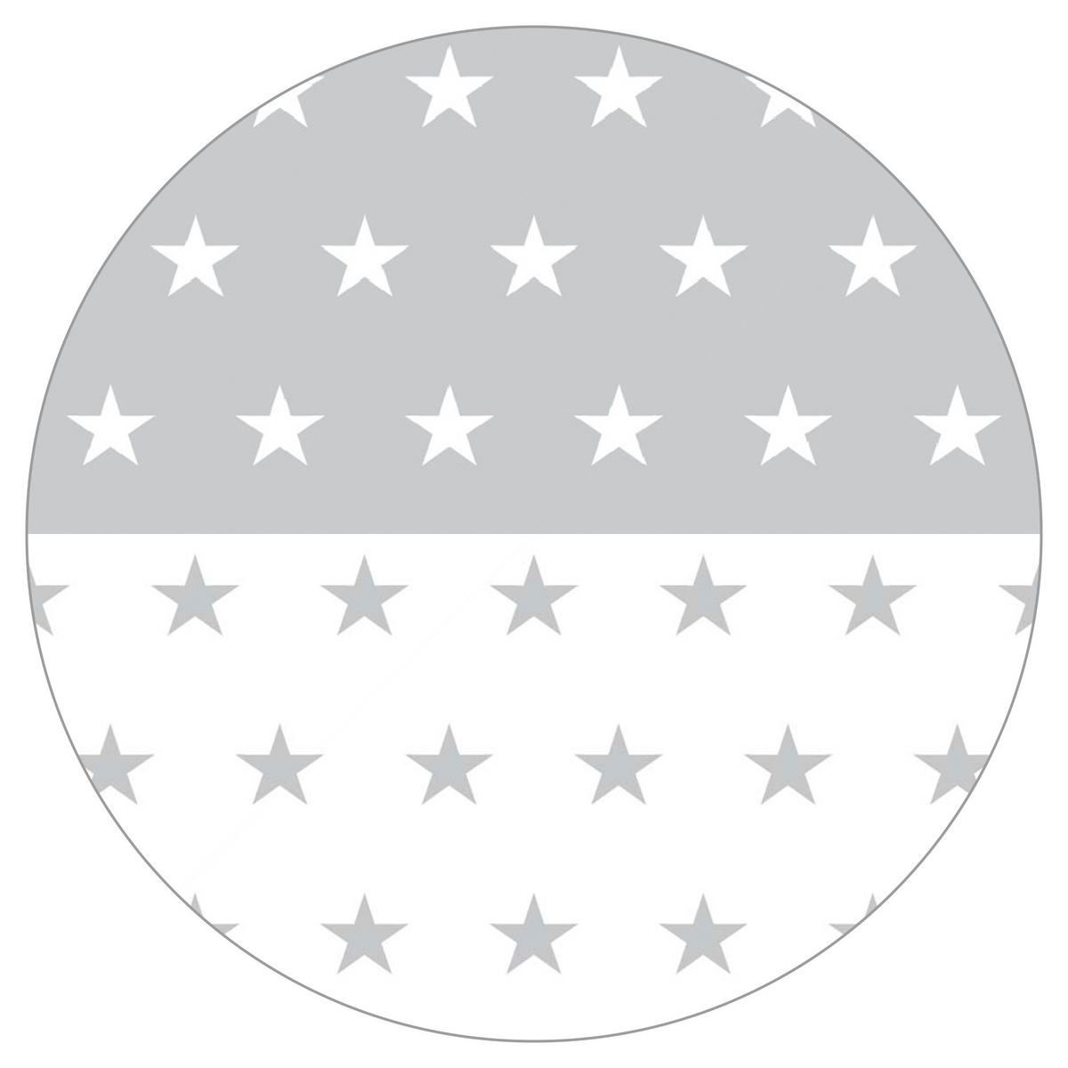 LAUFGITTEREINLAGE , Little Stars - Hellgrau, Textil (96/18/96cm) - Roba