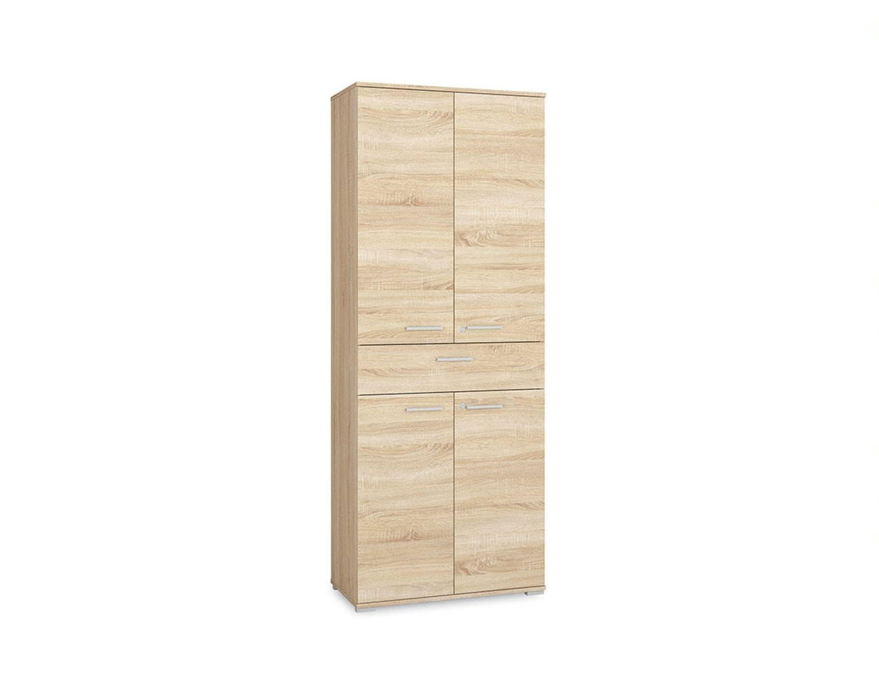 AKTENSCHRANK Optimal Sonoma Eiche hell 79 / 41 / 204cm - Braun/Sonoma Eiche, Holz/Holzwerkstoff (79/204/41cm) - Feldmann-Wohnen