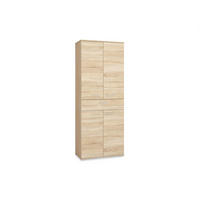 AKTENSCHRANK Optimal Sonoma Eiche hell 79 / 41 / 204cm - Braun/Sonoma Eiche, Holz/Holzwerkstoff (79/204/41cm) - Feldmann-Wohnen