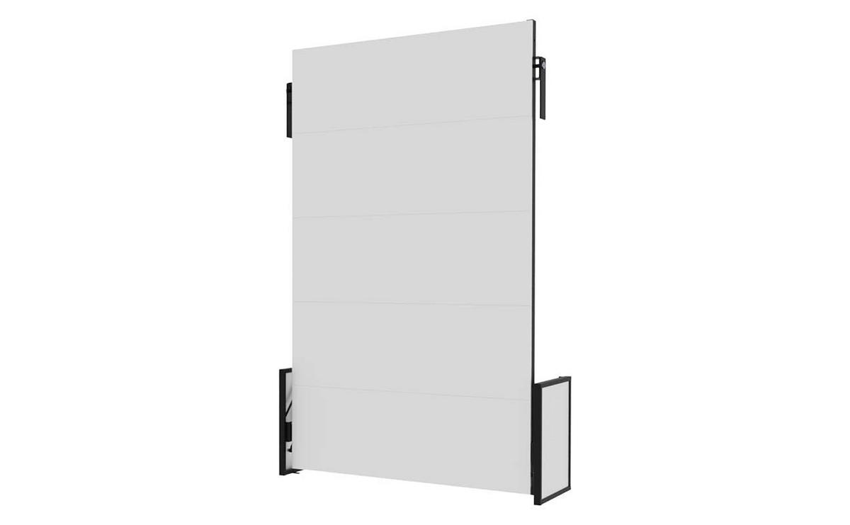 SCHRANKBETT Morphy Studio Modulares SizeFlex- und TypeFlex-System - 120x200, Vertikal - Schwarz, Metall (120/200cm) - WallBedKing