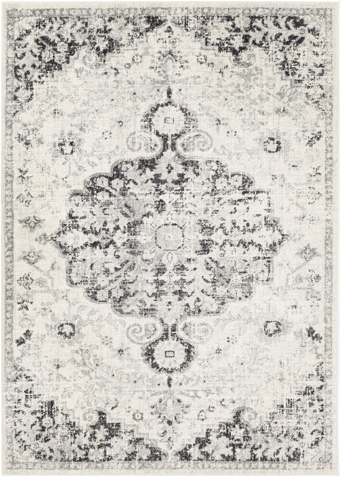 Livabliss Vintage-Teppich Schwarz 120x170 cm