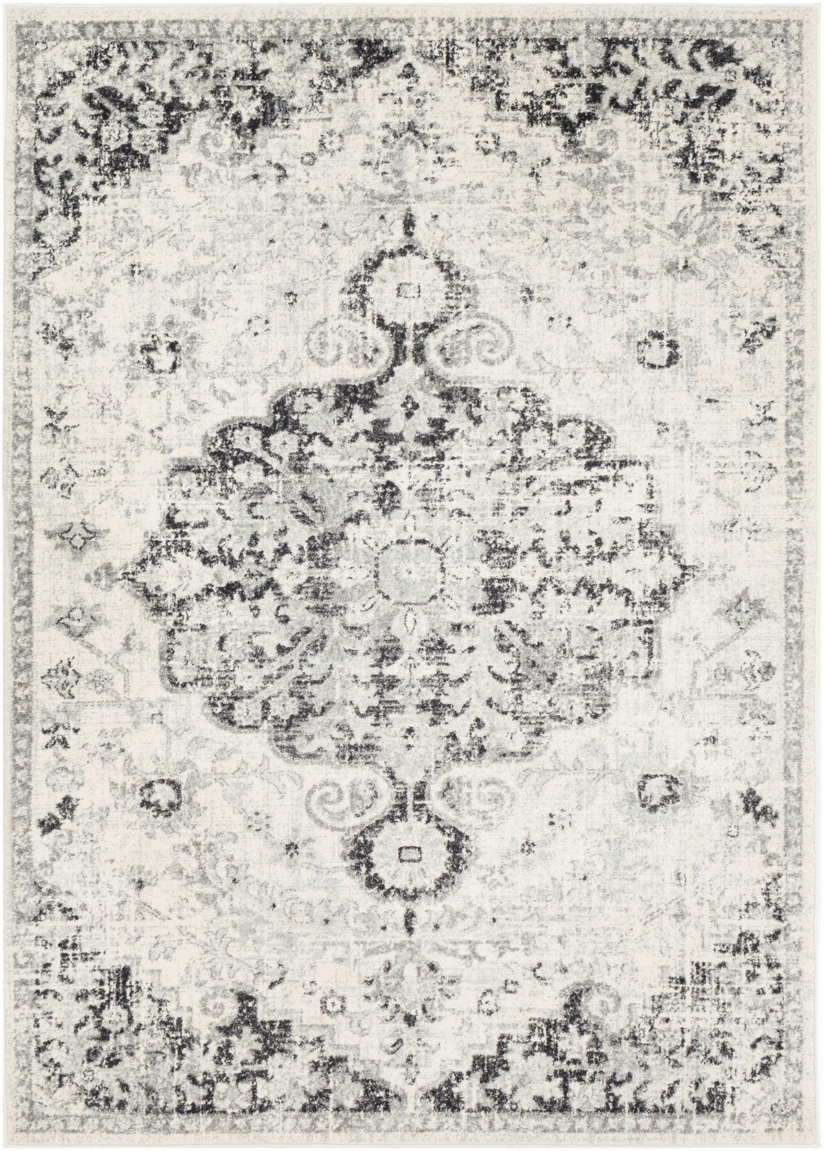 VINTAGE-TEPPICH 120x170 cm Grau - Grau, Textil (120/170cm)