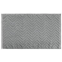 BADEMATTE rutschfest mit Memory-Schaum (Grau) - Grau, Textil (50/80cm) - Intirilife