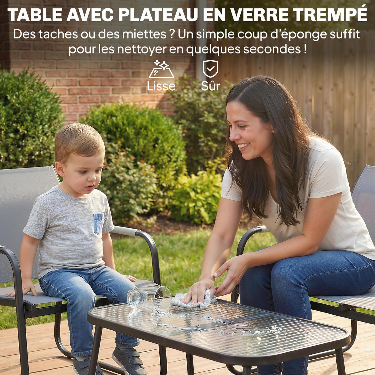 GARTENSET DE-13524 Grau - Grau, Metall - ComfortXL