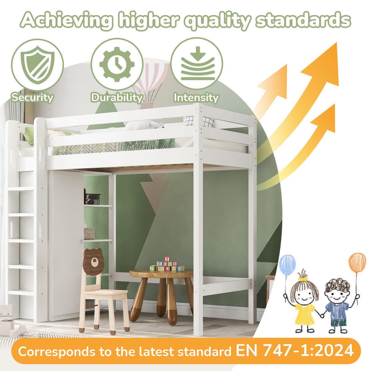 HOCHBETT 90/200 cm Weiß - Weiß, Holz - Raumix