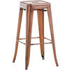 BARHOCKER MILAN Kupfer Metall - Kupferfarben, Metall (43/76/43cm) - DELUKE