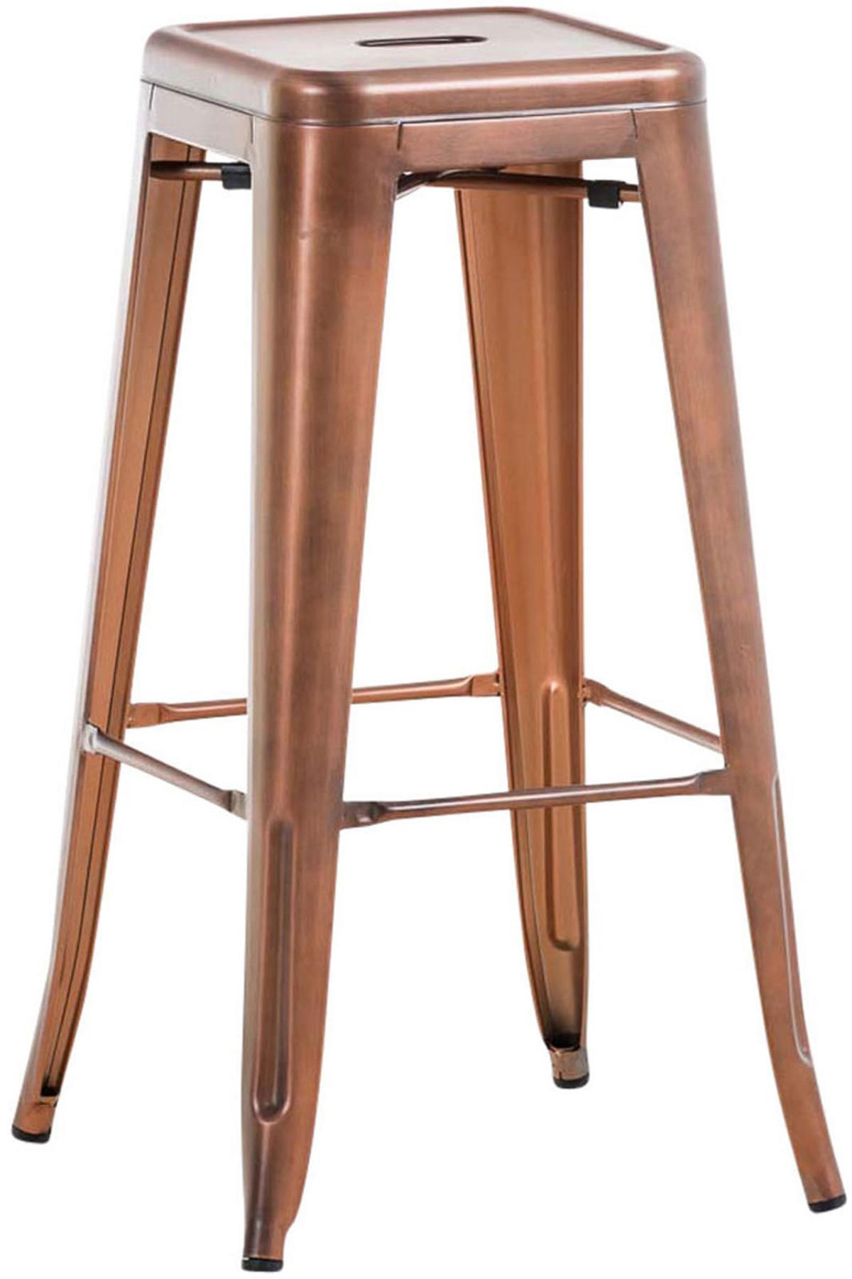 BARHOCKER MILAN Kupfer Metall - Kupferfarben, Metall (43/76/43cm) - DELUKE