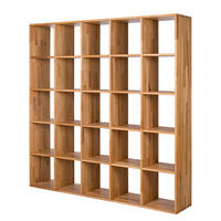 REGAL - Massivholz - Kernbuche, Holz (186/186/35cm) - home24