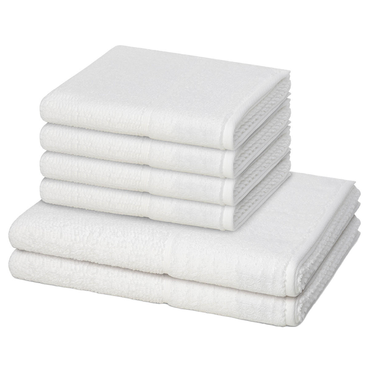 FROTTIERSET Pearl 6-teilig - Weiß, Textil (50/100cm) - MÖVE