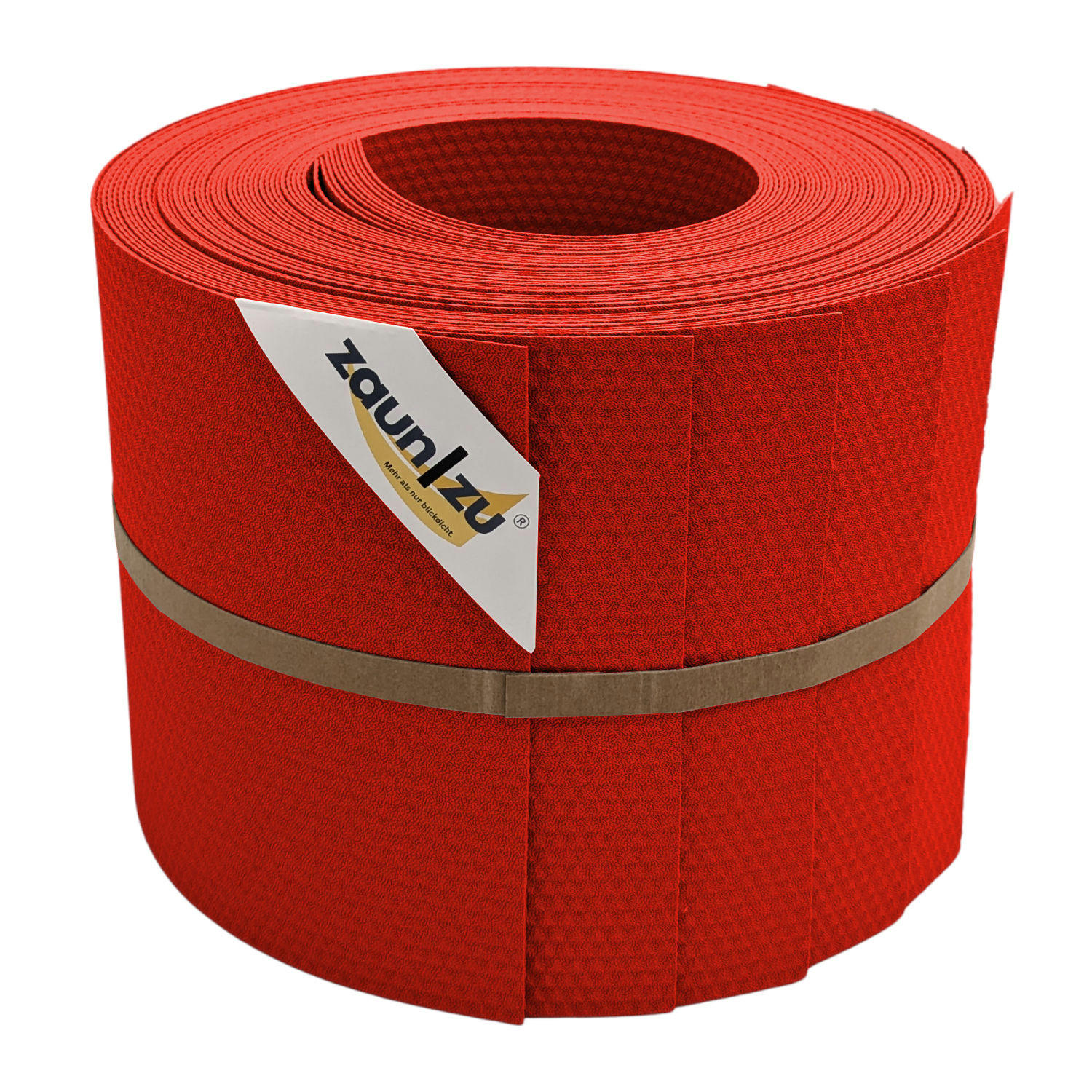 SICHTSCHUTZSTREIFEN Delux-P Einzelstreifen Wabenstruktur Rot 10x 2,55m - Rot, Kunststoff (255/19cm) - ZAUN|ZU