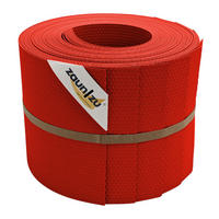 SICHTSCHUTZSTREIFEN Delux-P Einzelstreifen Wabenstruktur Rot 10x 2,55m - Rot, Kunststoff (255/19cm) - ZAUN|ZU