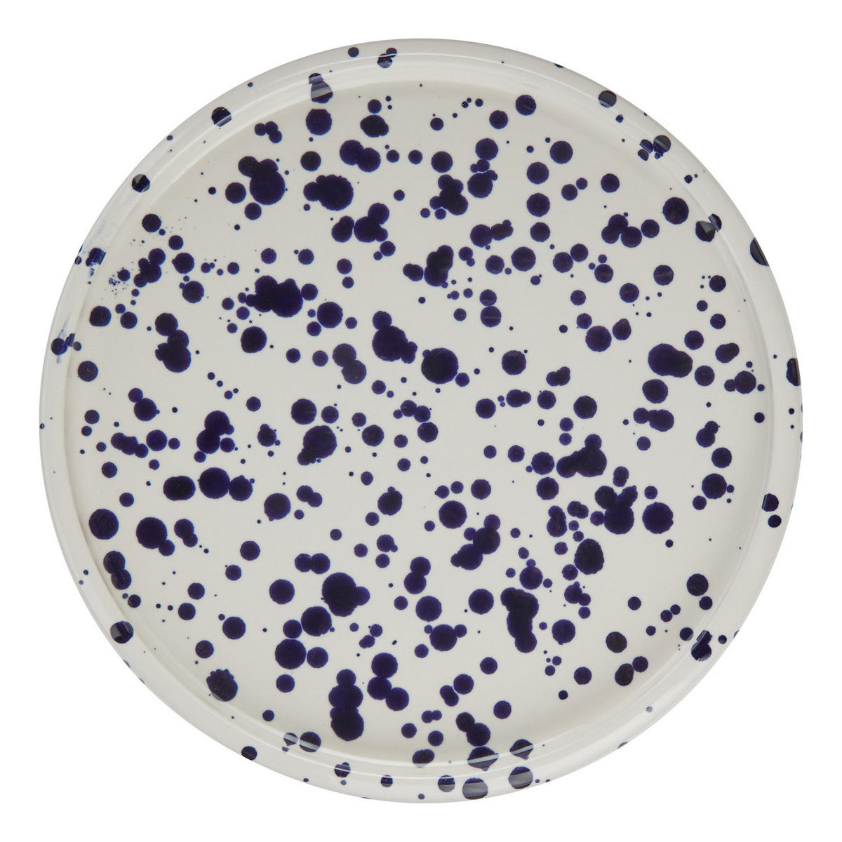 FRÜHSTÜCKSTELLER Boogy Splash - Dunkelblau, Keramik (21/21/2.3cm) - Butlers