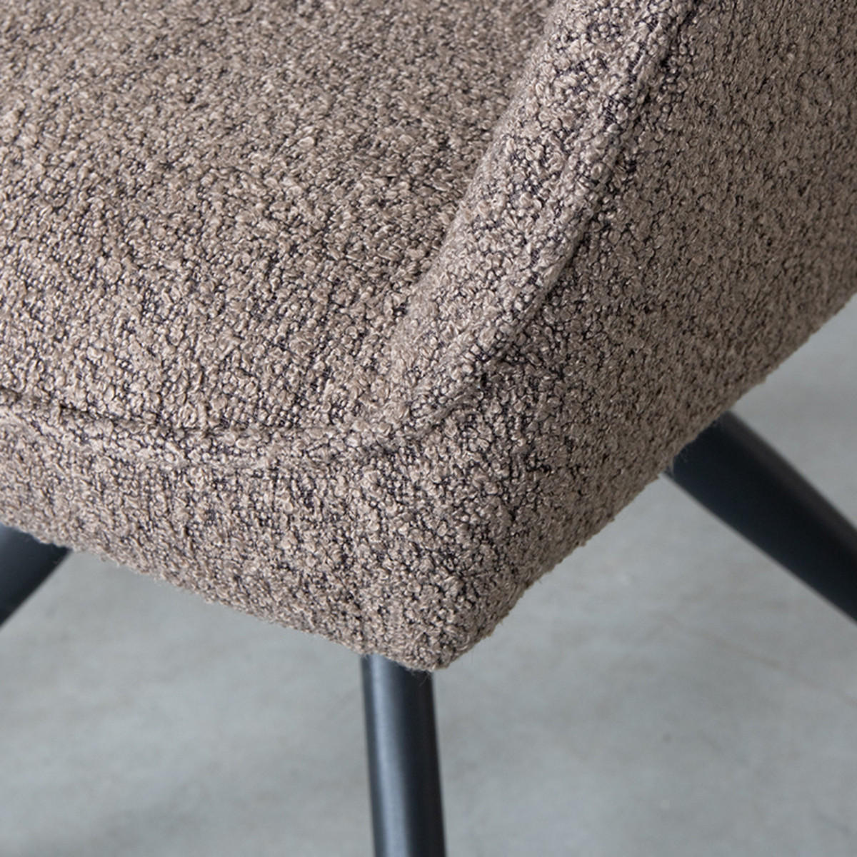 ESSZIMMERSTUHL Finley Braun 59/60/91 cm 2er-Set - Braun, Textil (60/91/59cm) - LABEL51