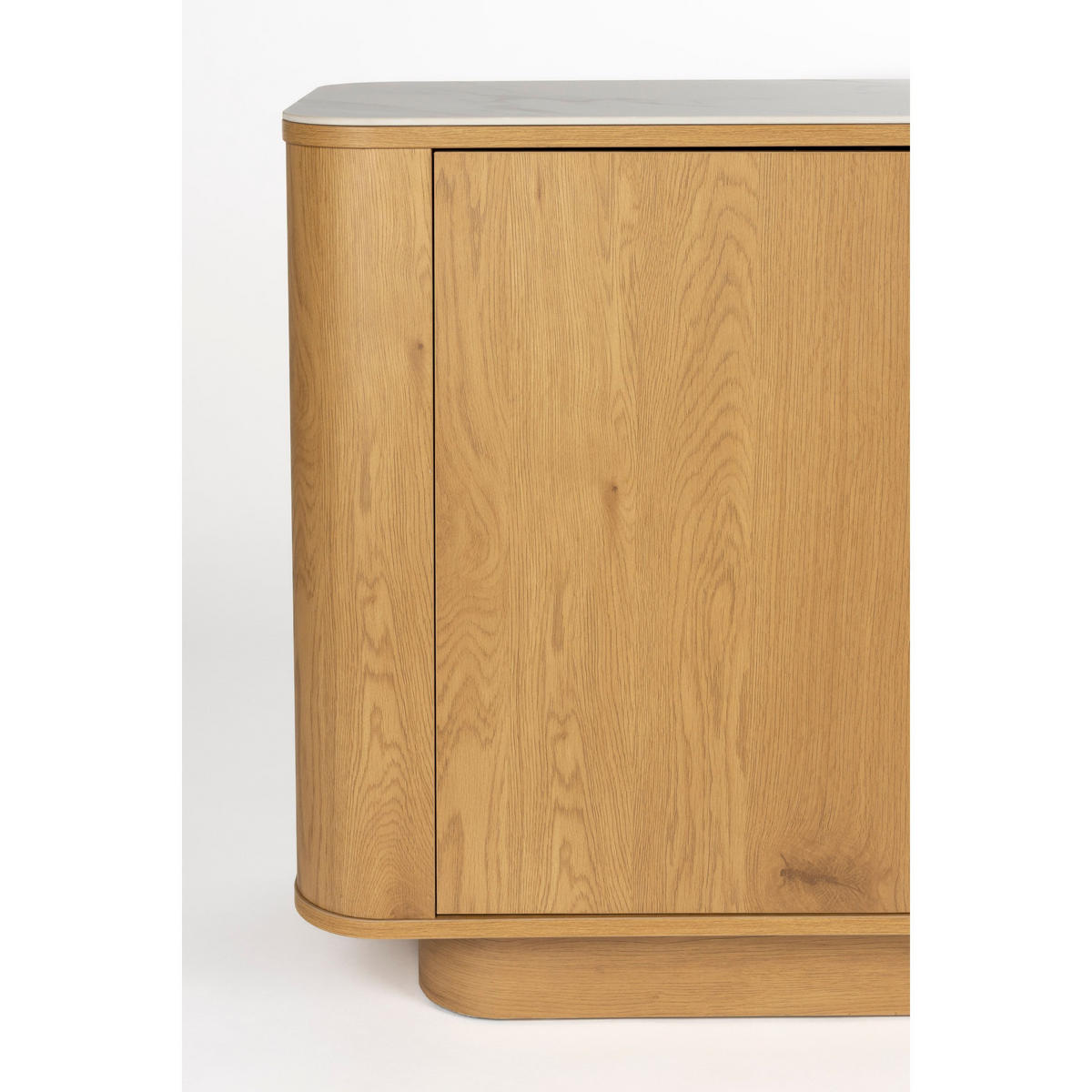 SIDEBOARD Almira Hoch 180 cm / Marmoroptik Natural - Naturfarben, Holzwerkstoff (180/75/40cm) - Housecraft Living