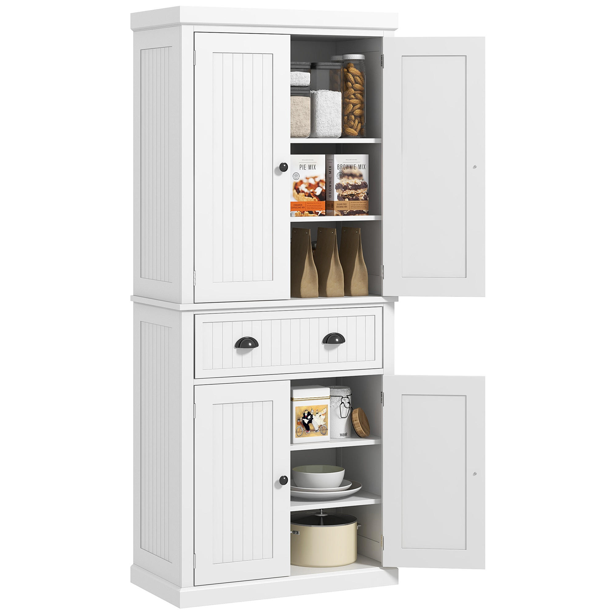 ComfortXL Highboard Weiß 40.2x183x76.2 cm