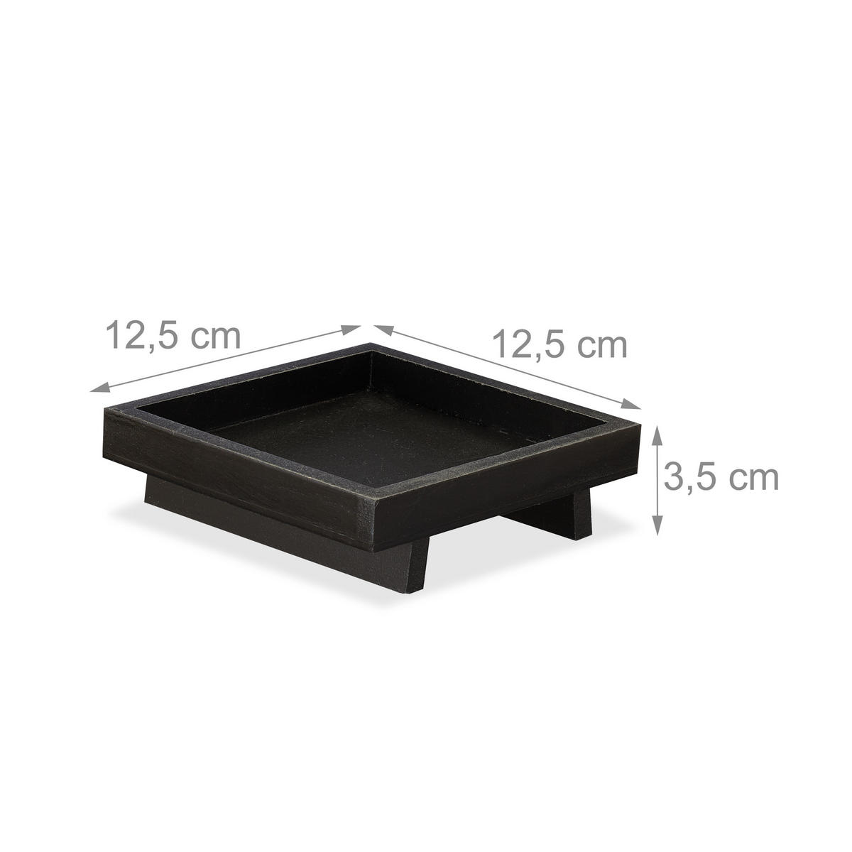 GARTENDEKO Buddha - Multicolor, Holzwerkstoff/Kunststoff (12.5/11.5/12.5cm) - Relaxdays