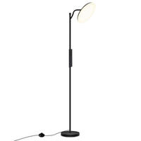STEHLEUCHTE FL1041GW Wohnzimmer - Schwarz, Metall (25/25/183cm) - LOVHAUS
