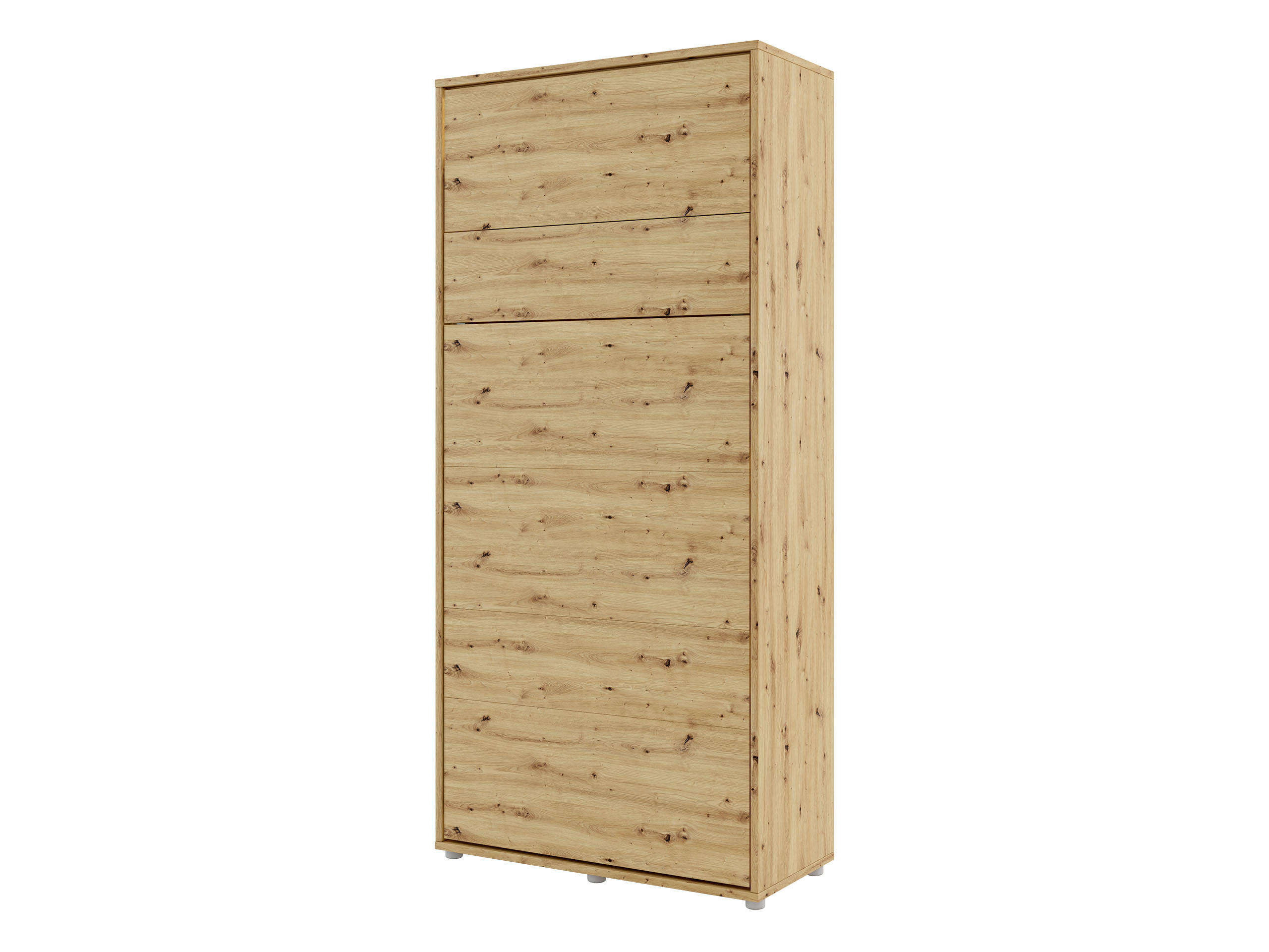 SCHRANKBETT Bed-Concept BC-03 90x200 mit zwei LED-Lampe und LED Beleuchtung - Eiche Artisan/Grau, Holz/Holzwerkstoff (90/200cm) - MIRJAN24