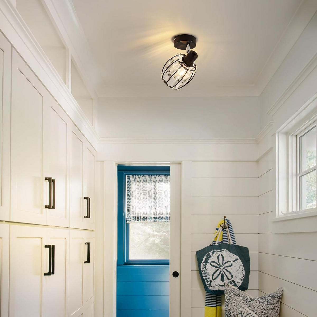 DECKENSTRAHLER Lumhilde 12.5/12.5/14 cm - Schwarz, Metall (14/12.5/12.5cm) - ZMH