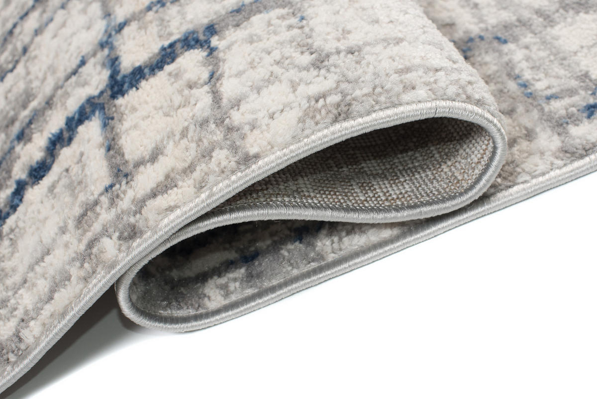 TEPPICH VALLEY Grau Blau 160/220 cm - Blau, Textil (160/220cm) - Tapiso