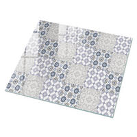 GLASPLATTE 80x60 cm – Blumensymmetrie - Beige, Glas (0.4/80/60cm) - ArtPrintCave