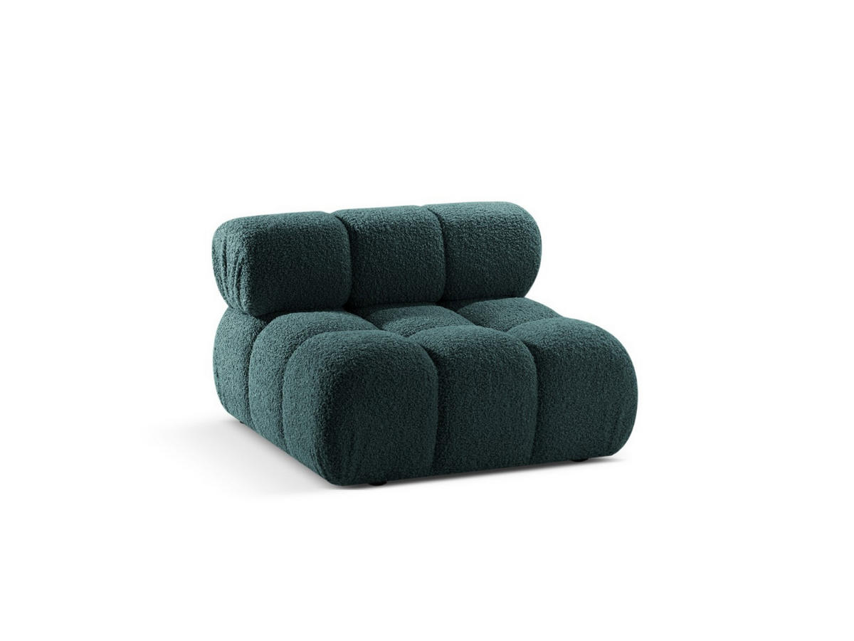 MODUL Bellis aus Boucle petrol - Petrol, Textil (94/70/94cm) - Micadoni