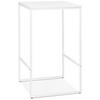 STEHTISCH Industrial Design mit Holzplatte und Metallgestell NOLIRO, Weiß 60x60x102 cm - Weiß, Holz/Metall (60/102/60cm) - KADIMA DESIGN