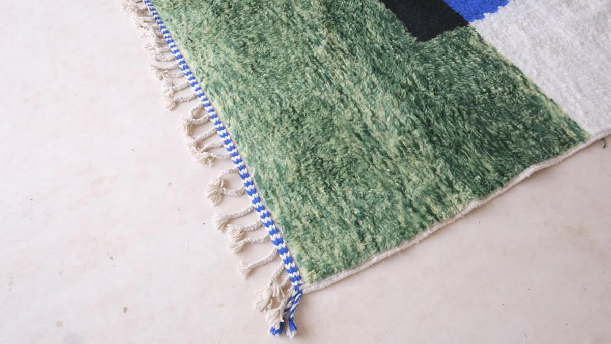 BERBERTEPPICH aus reiner Wolle 248x 308 cm - Grün, Naturmaterialien (248/308cm) - AFK Living