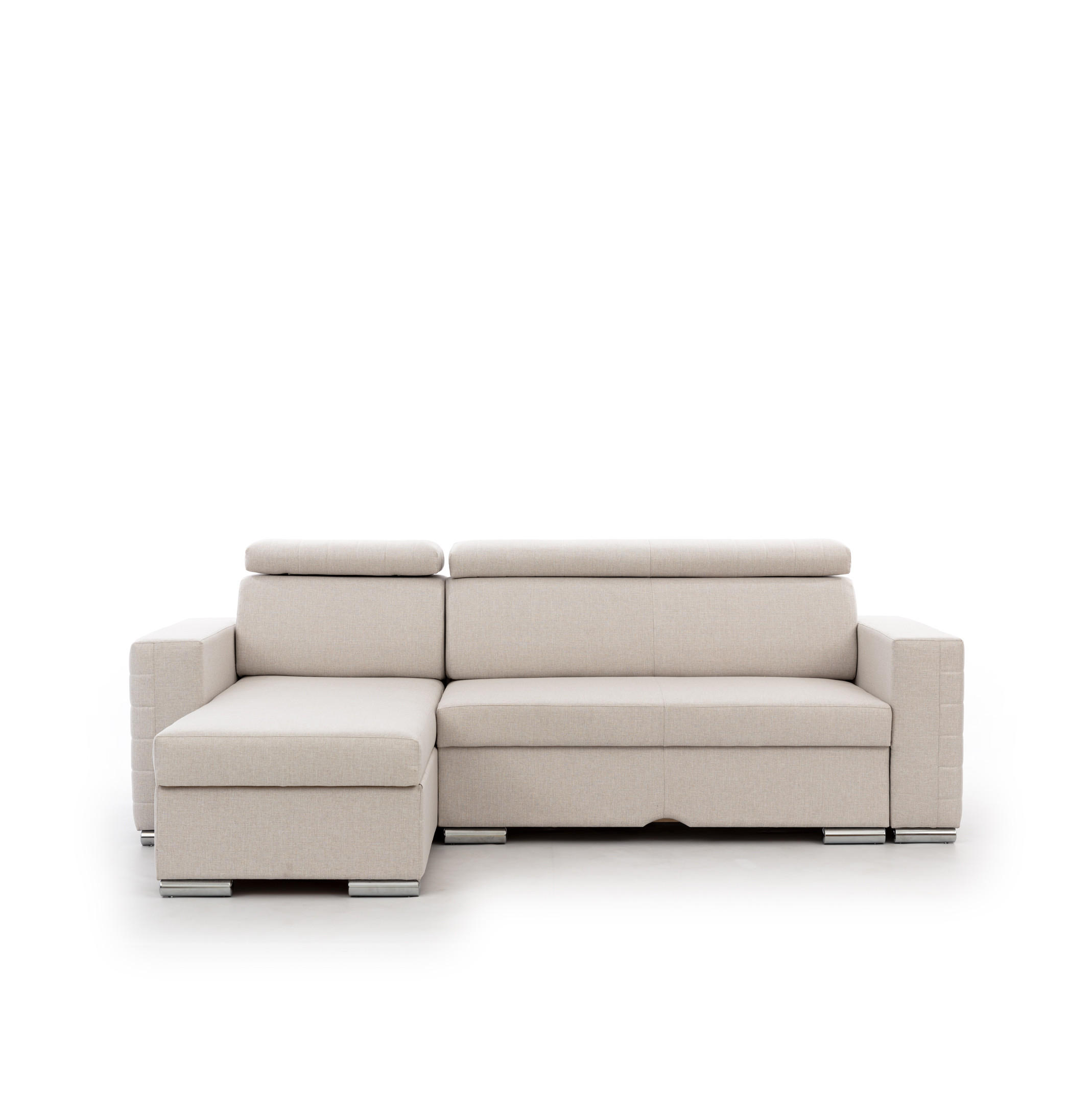 ECKSOFA Canton In Liverpool - Creme, Holzwerkstoff/Textil (260/173cm) - Fun Möbel