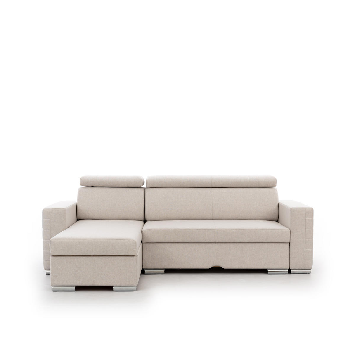 ECKSOFA Canton In Liverpool - Creme, Holzwerkstoff/Textil (260/173cm) - Fun Möbel