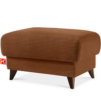 HOCKER GUSTAVO II, Rostbraun - Rotbraun/Braun, Holz/Holzwerkstoff (92/49/92cm) - KONSIMO®