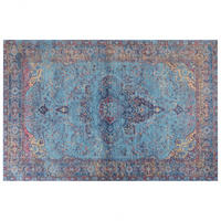 KURZFLOR-TEPPICH Kansu 300/200 cm - Blau, Textil (200/300cm) - Beliani