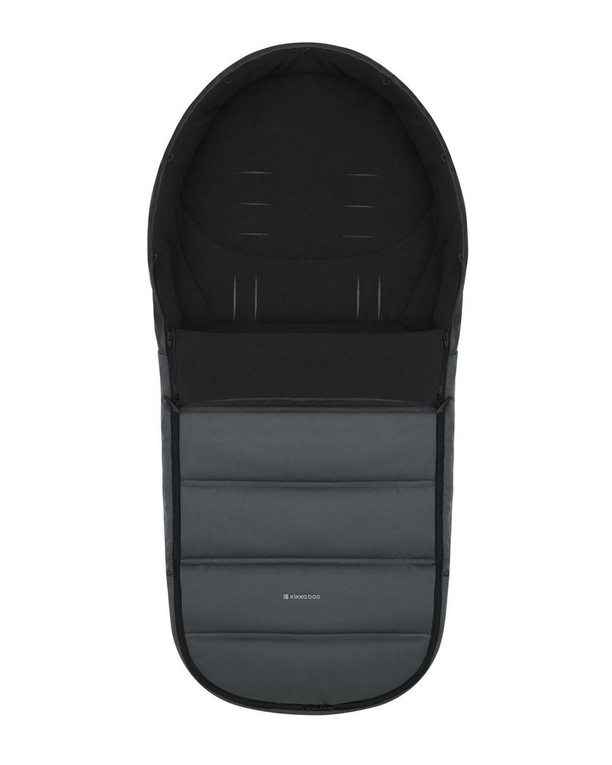 FUSSSACK Urban grau 5-Punkt-Gurt, Fußabdeckung, universell passend, ab Geburt, Kinderwagen - Grau, Textil (40/1/97cm) - Kikka boo