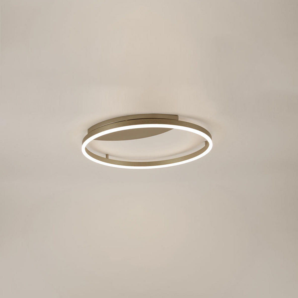 LED-WAND-/DECKENLAMPE Ring Aluminium Ø 60cm - Alufarben, Metall (60/60/5.5cm) - s.luce