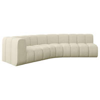 ECKSOFA modulares Sofa Karex-L1 - 308x194x70 cm Beige - Beige, Holzwerkstoff/Textil (308/194cm) - ALTDECOR