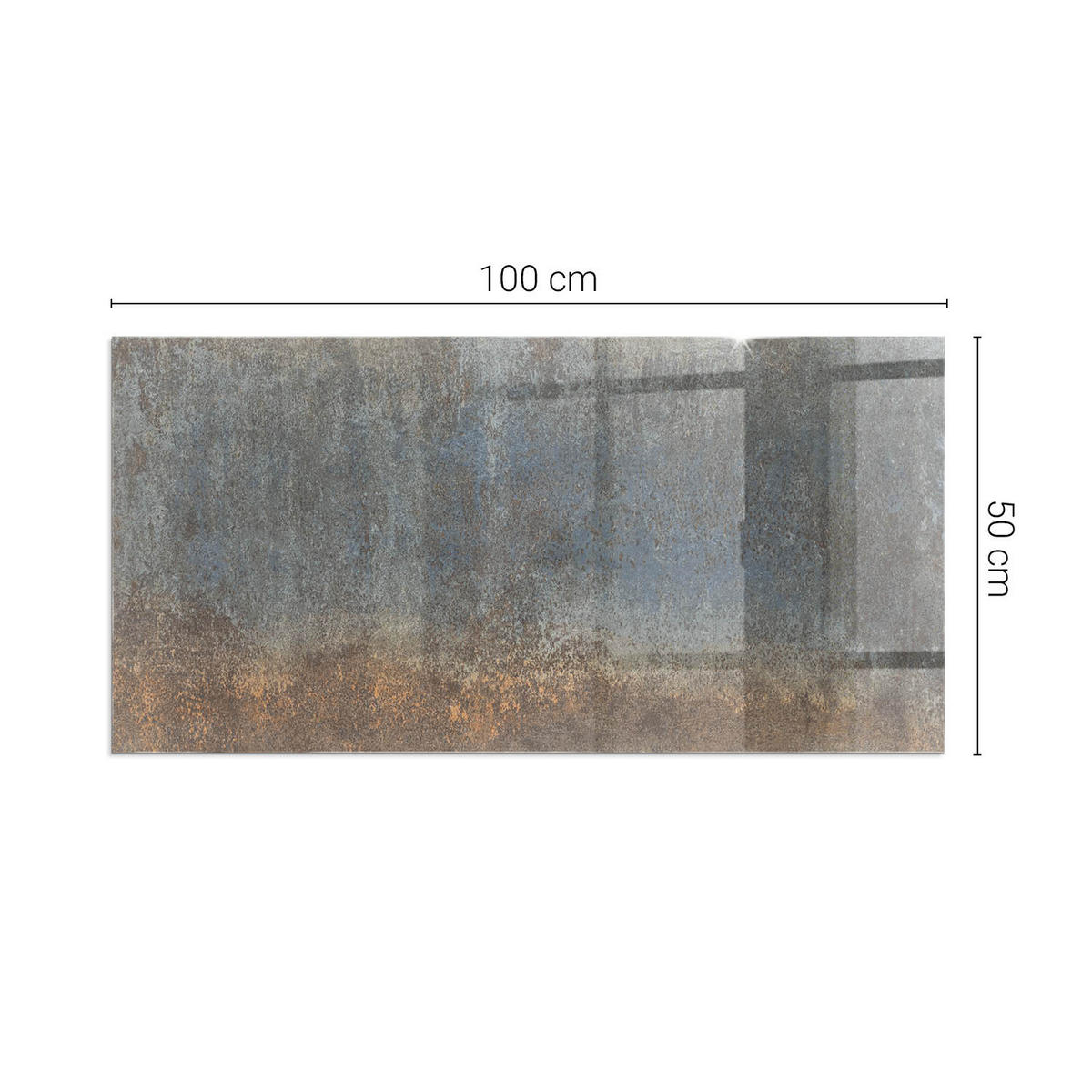 GLASPLATTE für Kamin 100x50 cm Braun - Braun, Glas (100/50/0.4cm) - ArtPrintCave