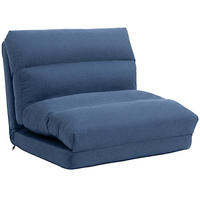 SCHLAFSESSEL DE-33491 5-fach verstellbar mit Bettfunktion Dunkelblau - Blau, Metall (70/56/72cm) - ComfortXL