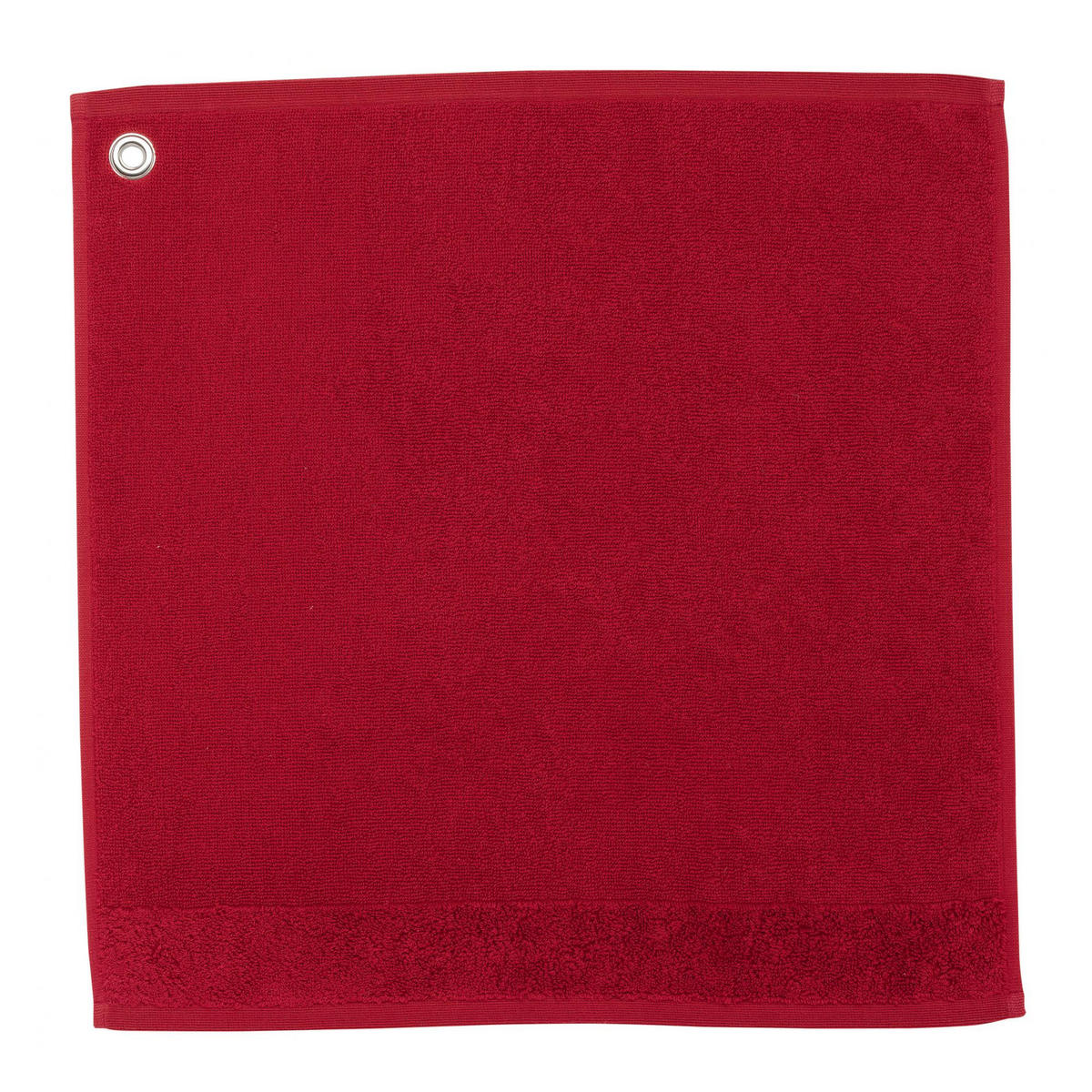 HANDTUCH MIT ÖSE Curl apfel 50 x 50 cm - Apfelbaumfarben, Textil (50/50cm) - Winkler