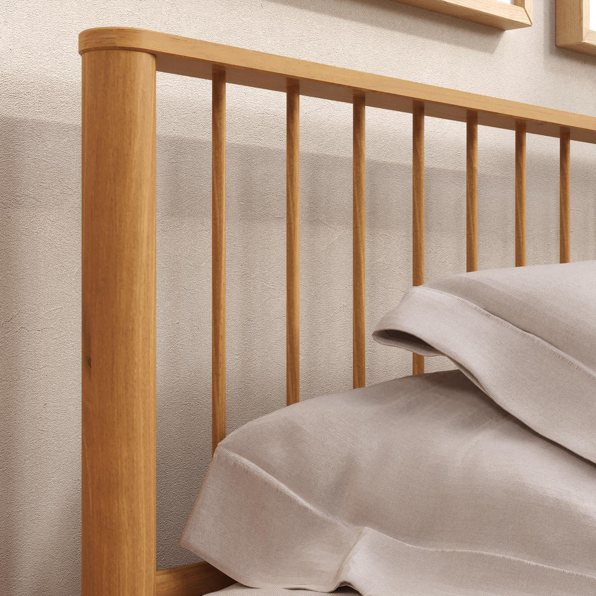 BETT APOANA 160x200 cm Eiche - Eichefarben, Holz (160/200cm) - IDIMEX