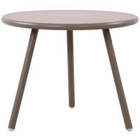 COUCHTISCH rund 50 cm Kunststoff taupe - Taupe, Kunststoff/Metall (50/50/40cm) - CLP