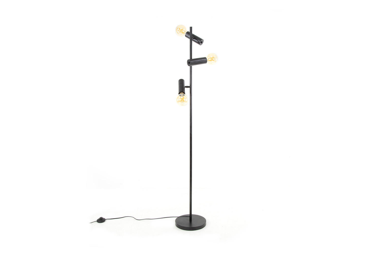 STEHLAMPE HAORA Schwarz Metall - Schwarz, Metall (39/39/155cm) - KAWOLA