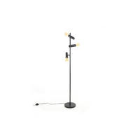 STEHLAMPE HAORA Schwarz Metall - Schwarz, Metall (39/39/155cm) - KAWOLA