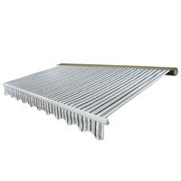 KASSETTEN-MARKISE MIT VOLANT Grau, Weiß - Weiß/Grau, Textil (400/23/300cm) - MCW