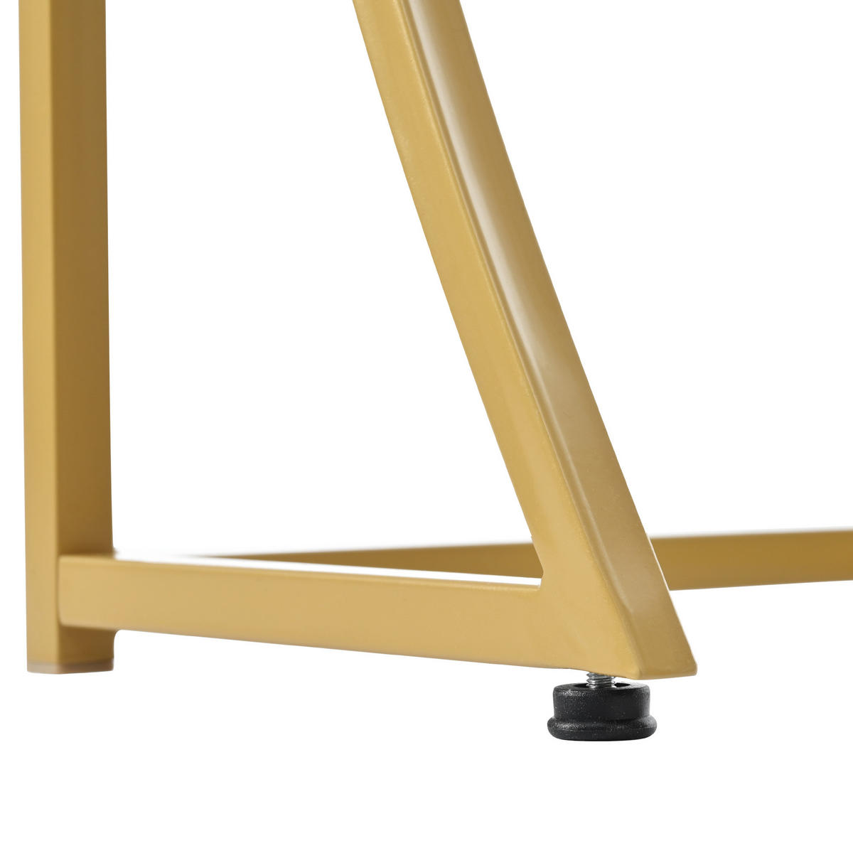 KONSOLENTISCH in Weiß und Gold Flurtisch mit Schubladen für Wohnzimmer und Flur, B110/T32/H85 cm - Goldfarben/Weiß, Holzwerkstoff/Metall (32/110/85cm) - STILVORA