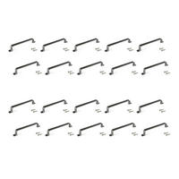 MÖBELGRIFFE Kobe, L164mm, 128mm Achsenabstand, Zamak, Titanfarbig lackiert 20er-set - Titanfarben, Kunststoff (1.54/3/16.4cm) - EMUCA