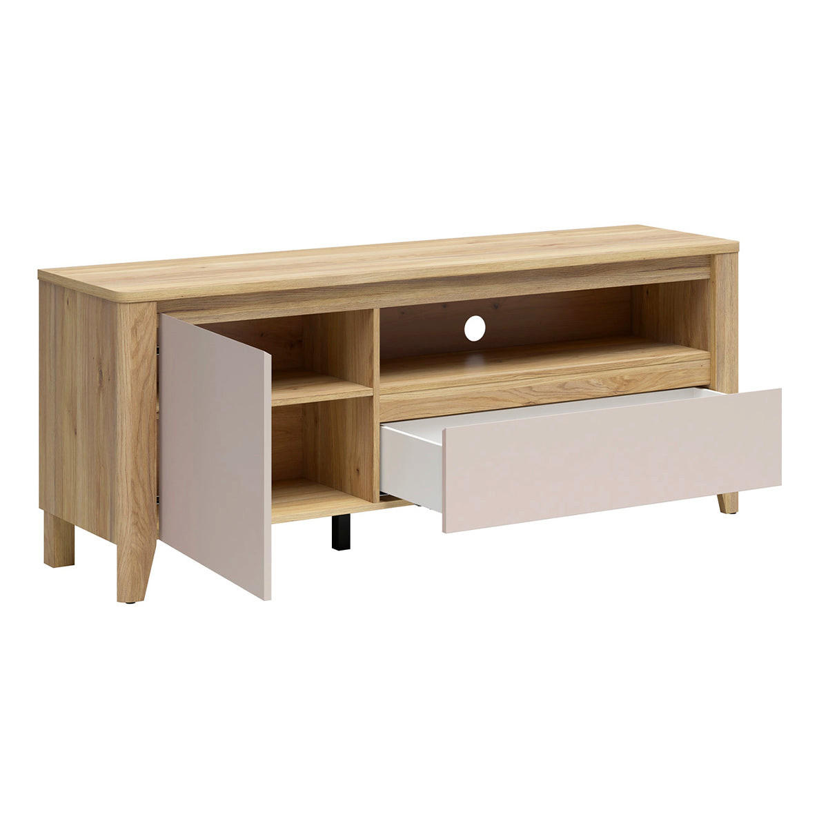 TV STOLÍK Samara Drevo - béžová, kompozitné drevo (161/64.5/42.5cm) - Petits-meubles