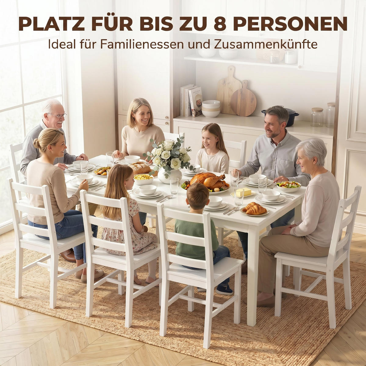ESSTISCH Creme 180/90/76 cm - Creme, Holz/Holzwerkstoff (180/90/76cm) - PANGIVO