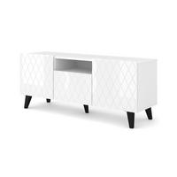 TV LOWBOARD Weiß 145/62/42 - Weiß, Holzwerkstoff (145/62/42cm) - RAUMHIRSCH FURNITURE
