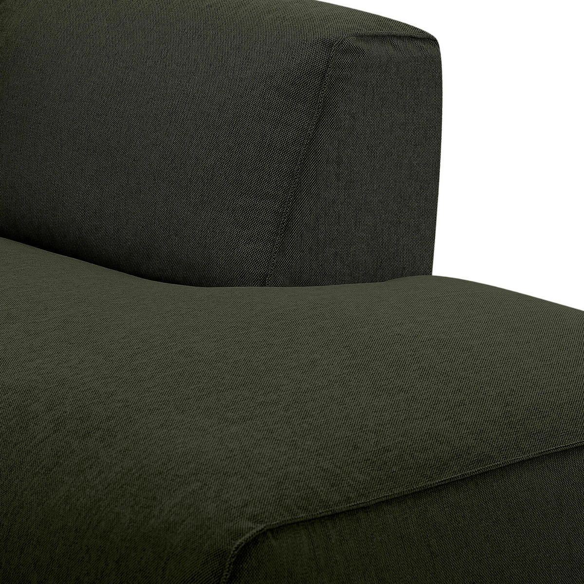 ECKSOFA mit Chaiselongue - Schwarz/Grau, Kunststoff/Textil (290/173cm) - home24